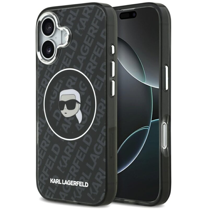 Etui KARL LAGERFELD IML Karl Head Logo MagSafe do Apple iPhone 17 Czarny