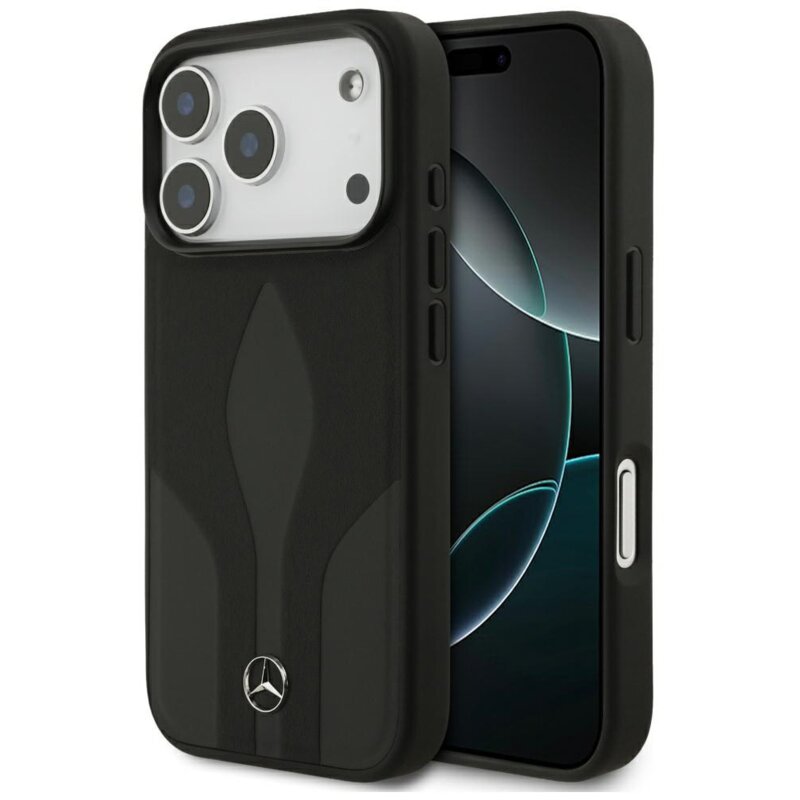 Mercedes-Benz Leather The Move MagSafe do iPhone 17 Pro czarny