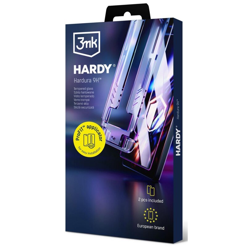 Szkło hartowane 3MK Hardy Hardura 9H do Apple iPhone 15 Plus/16 Plus (2 szt.)