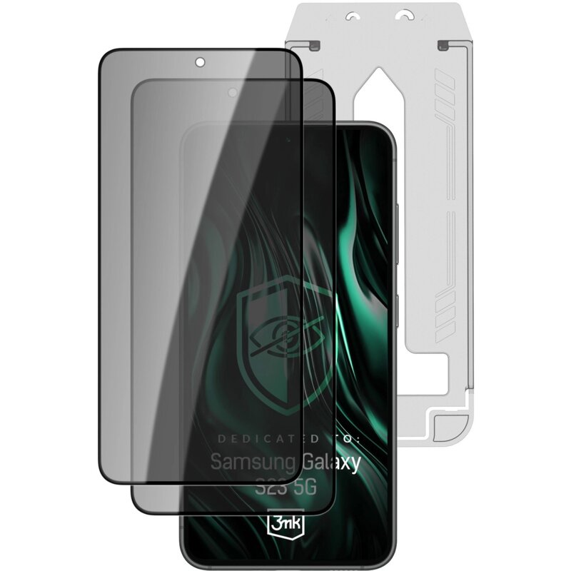 Szkło prywatyzujące 3MK Hardy Privzone 9H do Samsung Galaxy S23 5G (2 szt.)