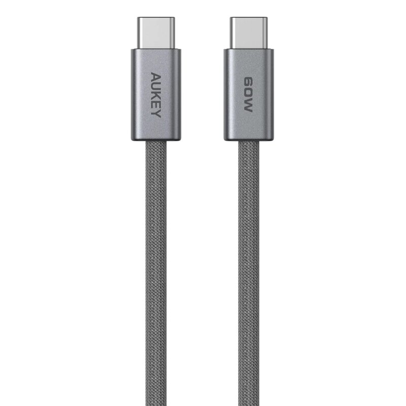 Aukey CB-DCC062 USB-C 1,8m 60W Grafitowy
