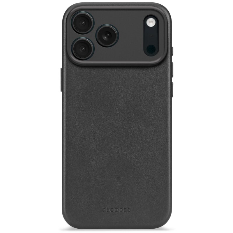 Etui DECODED Leather MagSafe do Apple iPhone 17 Pro Czarny