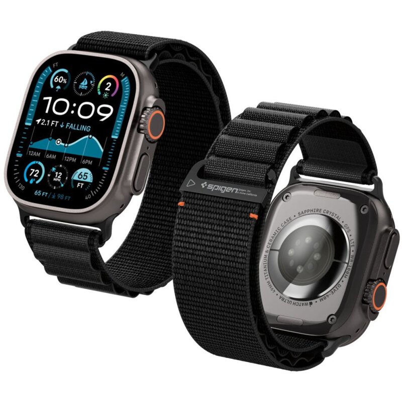 Pasek SPIGEN WBF1 do Apple Watch do koperty 44/45/46/49 mm Czarny