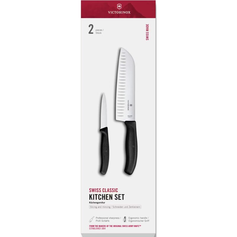 Zestaw noży VICTORINOX Swiss Classic 6.7133.21G Czarny (2 elementy)