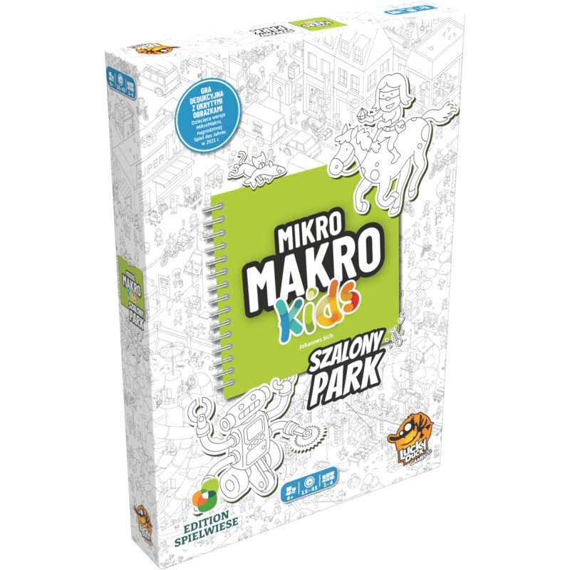 Gra książkowa LUCKY DUCK GAMES Mikro Makro Kids: Szalony park