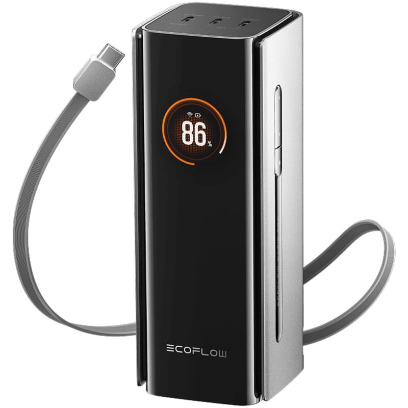 EcoFlow RAPID Pro Power Bank (20 000 mAh, 230 W, wbudowany kabel 100 W)