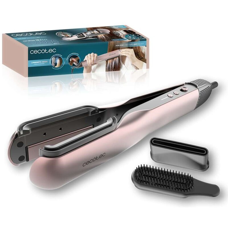 Prostownica CECOTEC Air Lisse 2in1 Forcedry Czarny 150 stopni