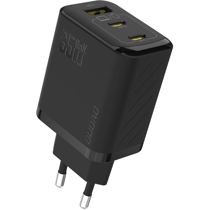 Ładowarka sieciowa DUDAO A29 65W GaN 2x USB-C / USB-A Czarny