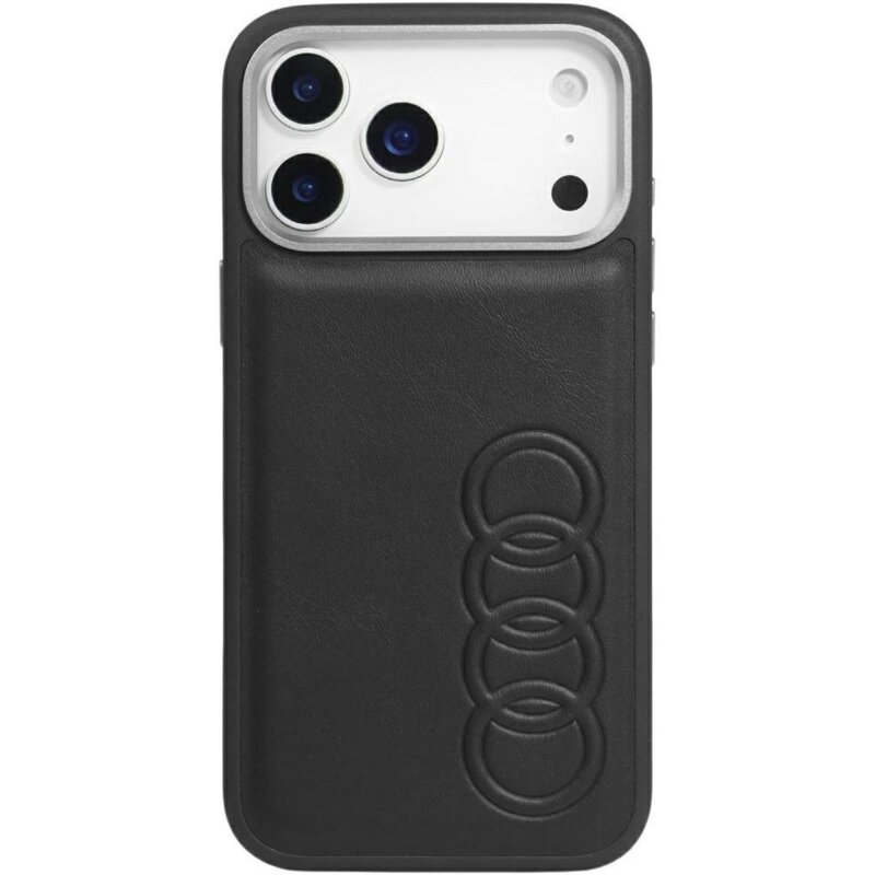 Etui AUDI TT Synthetic Leather MagSafe do Apple iPhone 17 Pro Max Czarny