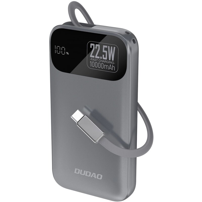 Powerbank DUDAO K31 10000 mAh 22.5W Szary