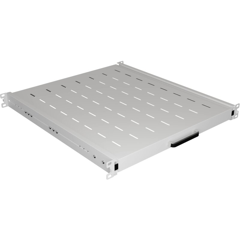 Lanberg Półka wysuwana do szaf rack 19 cali 500mm szara