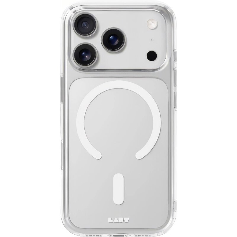 Etui LAUT Crystal Fluro MagSafe do Apple iPhone 17 Pro Jasnoszary