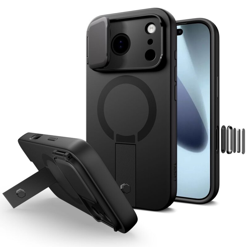 Etui TECH-PROTECT Kevlar Aura MagSafe do Apple iPhone 17 Pro Max Czarny