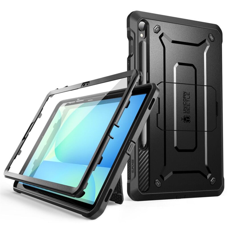 Etui na Galaxy Tab S9/S9 FE/S10 FE/S10 Lite SUPCASE Unicorn Beetle Pro Czarny