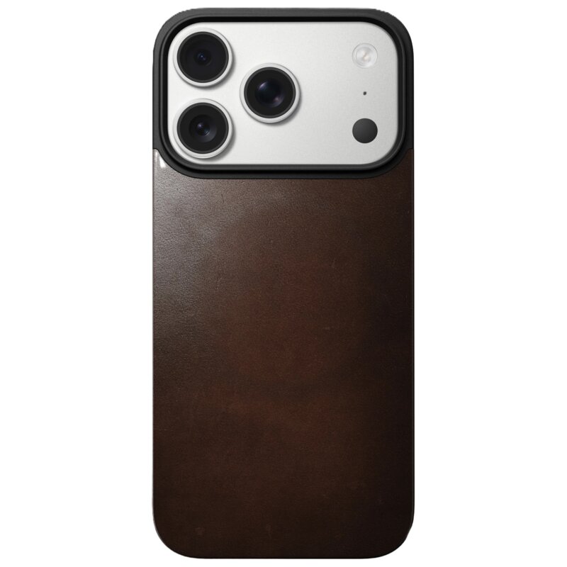 Nomad Magnetic Leather MagSafe do iPhone 17 Pro Brązowy