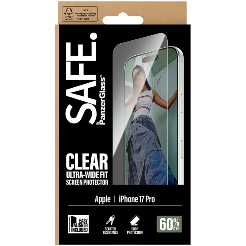 Szkło prywatyzujące PANZERGLASS Ultra-Wide Fit EasyAligner do Apple iPhone 17 Pro