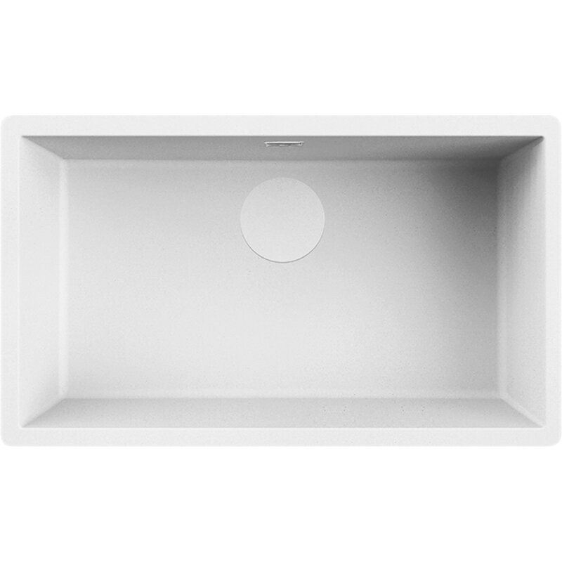 Zlewozmywak jednokomorowy FALMEC Iseo 70 Biały matowy 45.6x75.6