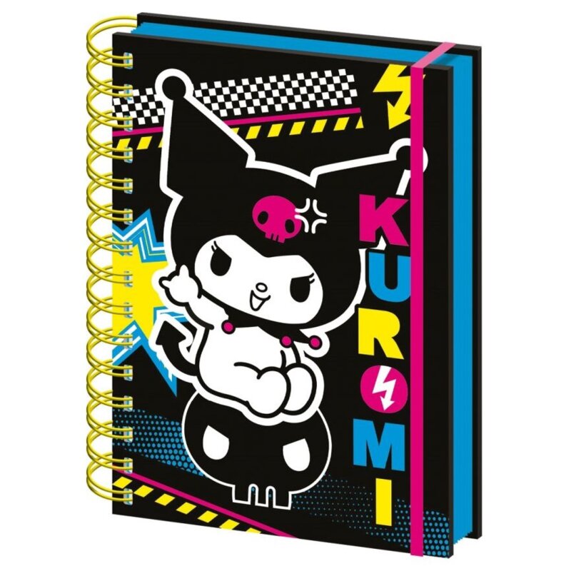 Pyramid A5 Wiro Notebook Kuromi (Punk Vibes)