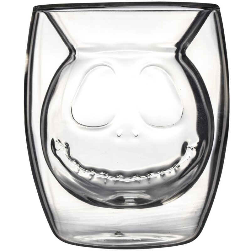 Pyramid 3D Double Walled Collectors Glass Miasteczko Halloween (Jack Head)