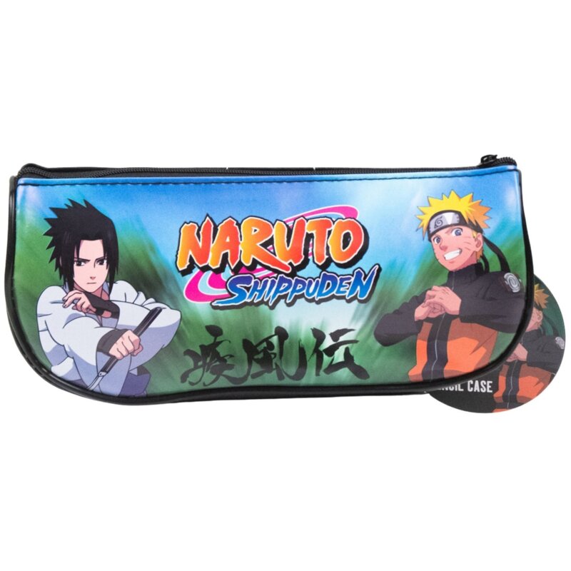 Pyramid Rectangle Pencil Case Naruto & Sasuke