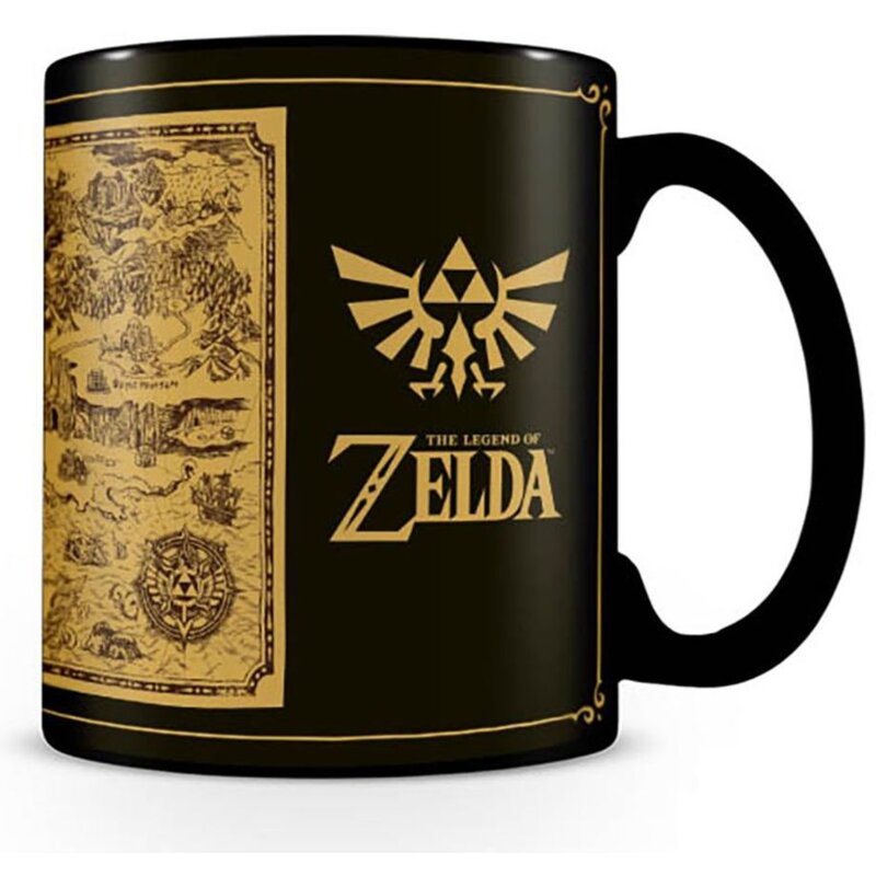 Pyramid Heat Change Mug Legend Of Zelda Heat Change Tazza Map Termoaktywny