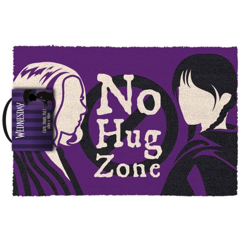 Pyramid Coir Doormat Wednesday (No Hug Zone)