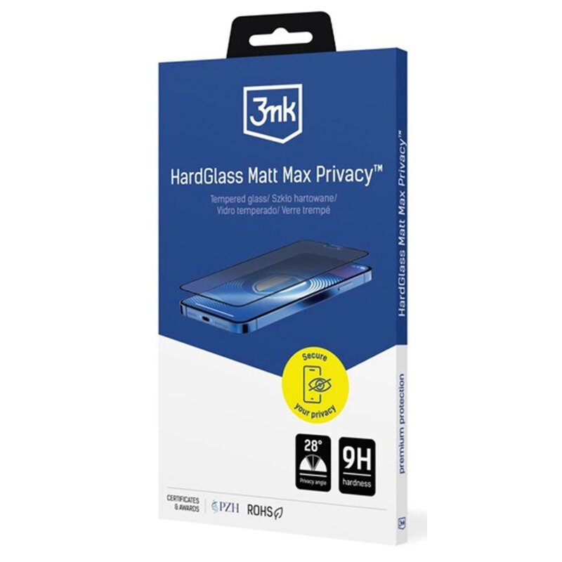 3mk HardGlass Matt Max Privacy do iPhone 17 Pro Max