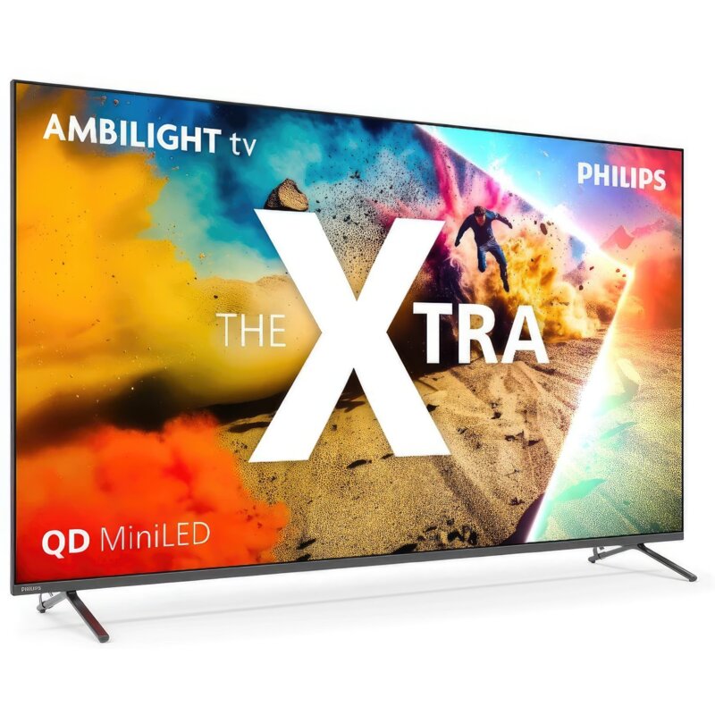 Telewizor PHILIPS 75MLED950 75" QD-Mini LED 4K 144Hz VRR Titan OS Ambilight x3 Dolby Atmos Dolby Vision HDMI 2.1