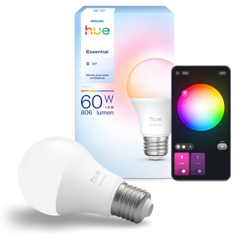 Inteligentna żarówka LED PHILIPS HUE 929004235401 8W E27