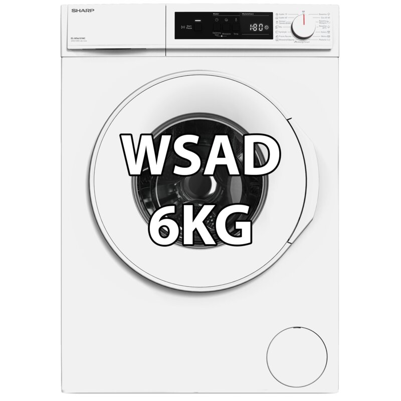 Pralka SHARP ES-NFA6101WC-PL 6kg 49.7cm 1000obr