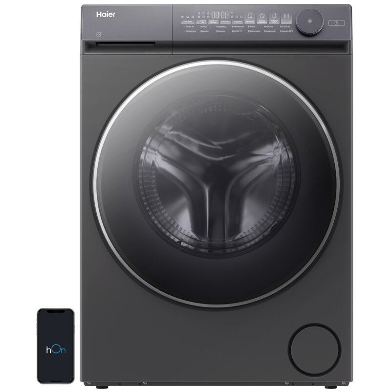 Pralko-suszarka HAIER AI X7 SLIM HWD80-BPD14MEPGTU 8+5kg 1400 obr/min Smart Dual Spray hOn Smart Dosing Polar Gray Slim