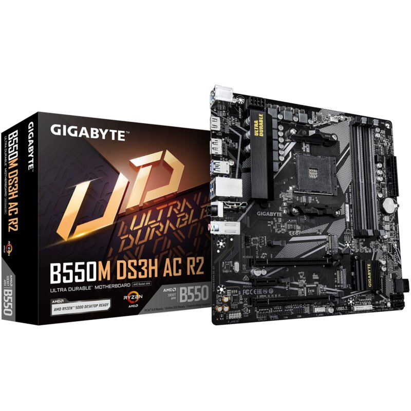 Płyta główna GIGABYTE B550M DS3H AC R2