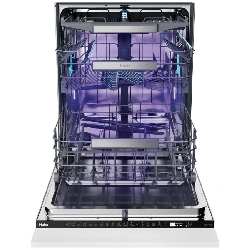 Zmywarka HAIER I-Pro Shine 6 XS 4A4M4BB Biovitae Ramię H-spray TimeLight Waterblock Zawiasy ślizgowe