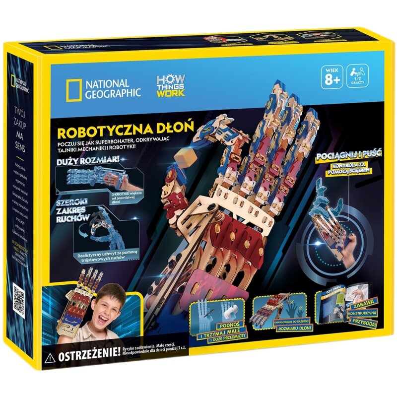 Puzzle 3D CUBIC FUN National Geographic Robotyczna Ręka 306-DS1133H