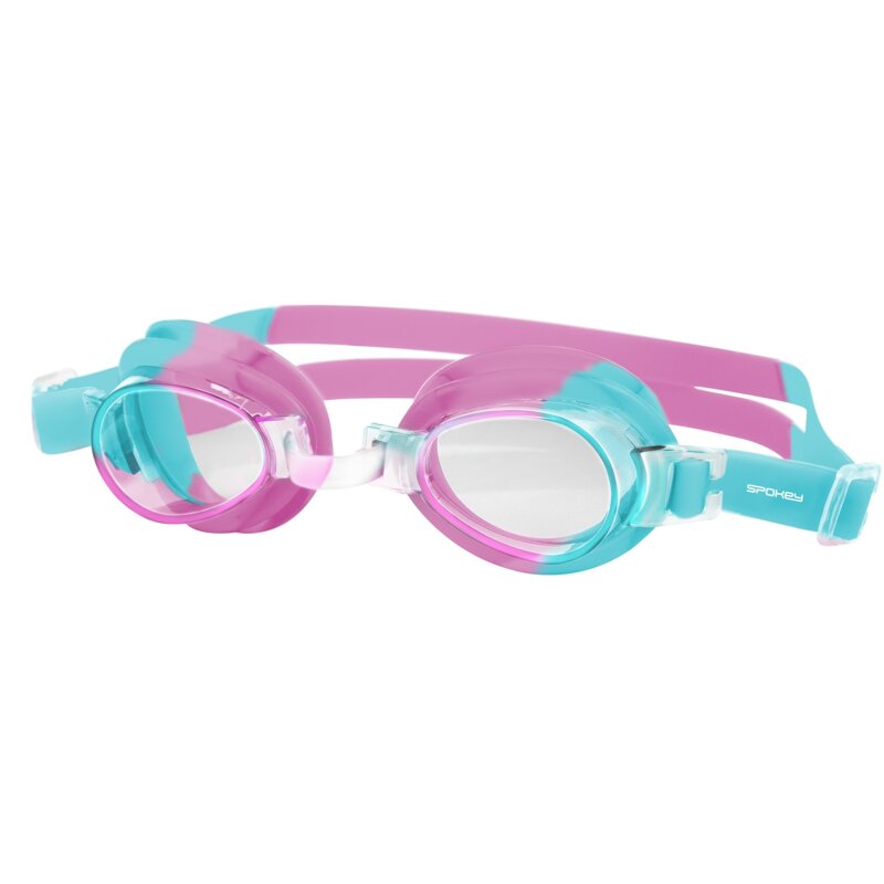 Okulary pływackie SPOKEY Jellyfish Różowo-turkusowy filtr UV