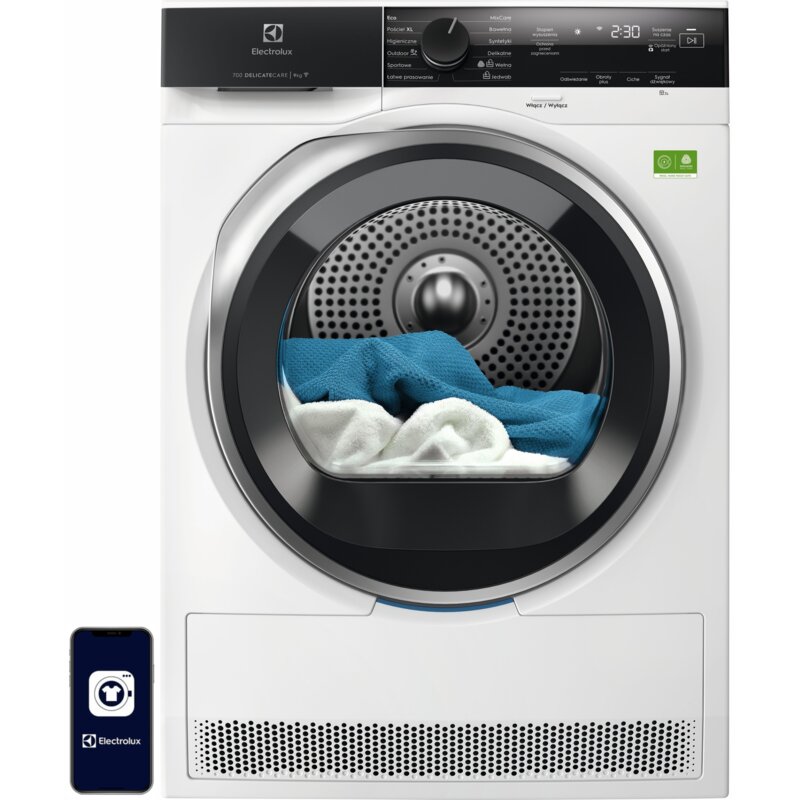 Suszarka ELECTROLUX MEWD4E9B7CP 700 DelicateCare z pompą ciepła