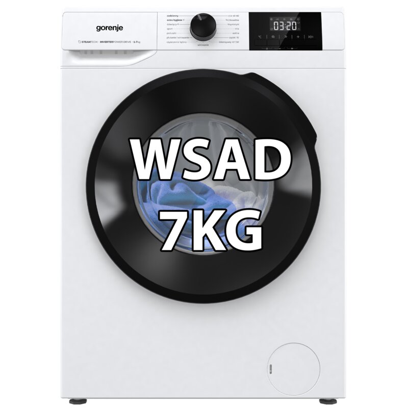 Pralka GORENJE W1NGPI72SBS PL 7kg Slim 46.5cm 1200obr