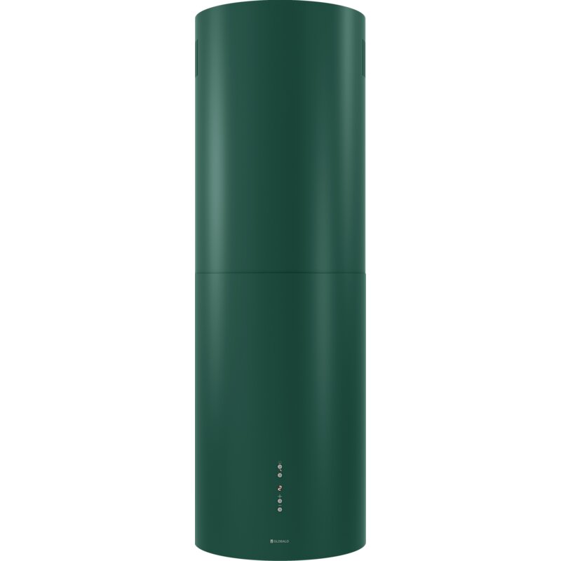 Okap GLOBALO Cylindro Isola 39.7 Zielony 742m3/h 61dB klasa B Wyświetlacz elektroniczny