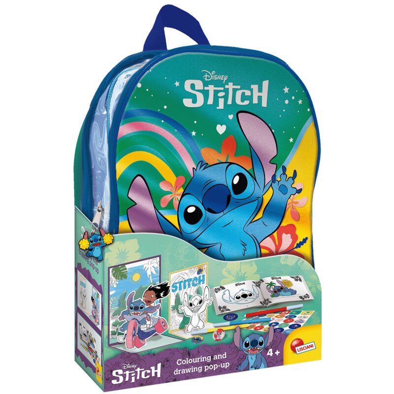 Zestaw kreatywny LISCIANI Disney Stitch Szkoła rysowania z plecakiem 304-110674