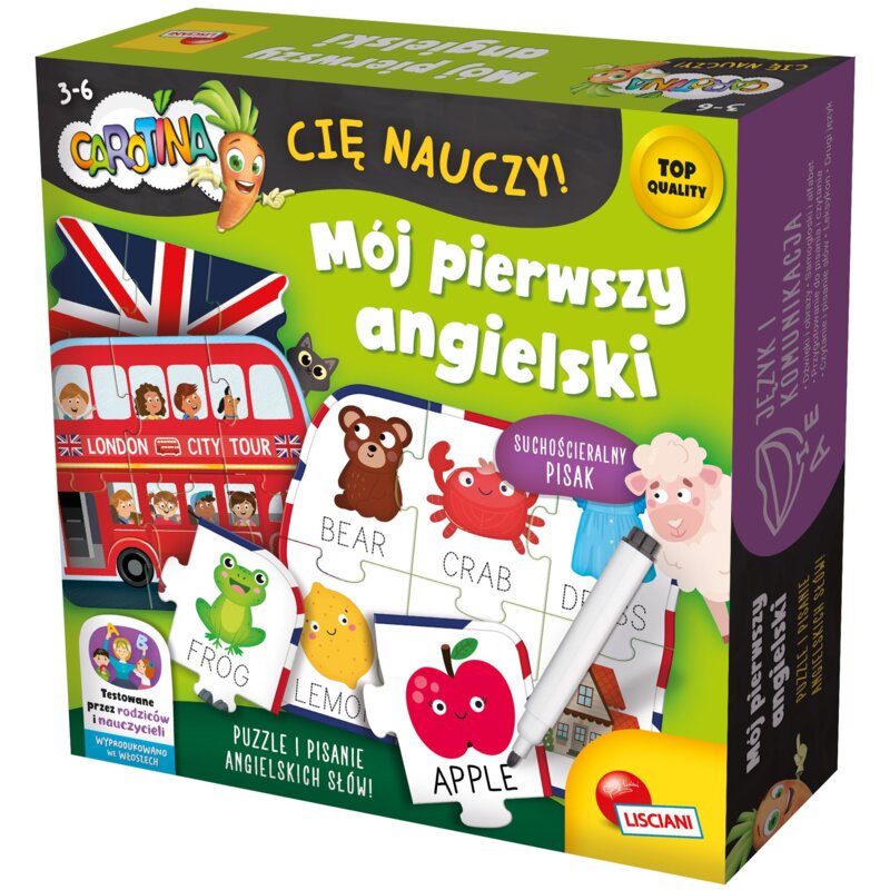 Zestaw edukacyjny LISCIANI Carotina Cię Nauczy Mój pierwszy angielski 304-PL107360