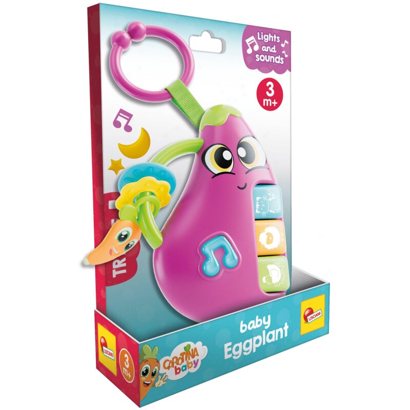 Grzechotka LISCIANI Carotina Baby Bakłażan 304-109890