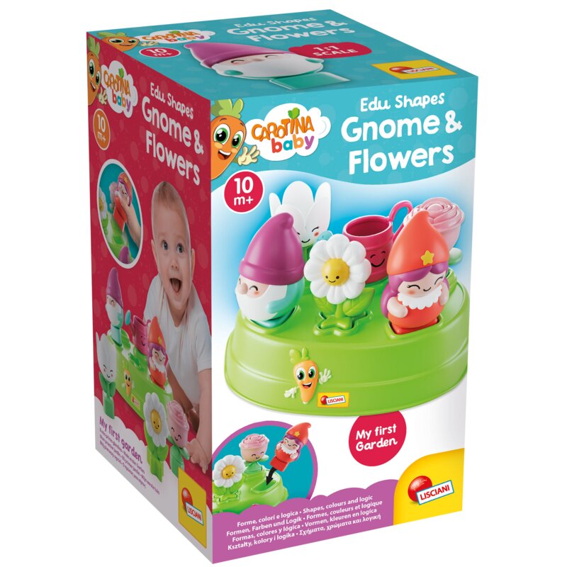 Zabawka edukacyjna LISCIANI Carotina Baby Sorter Krasnale i kwiaty 304-109951