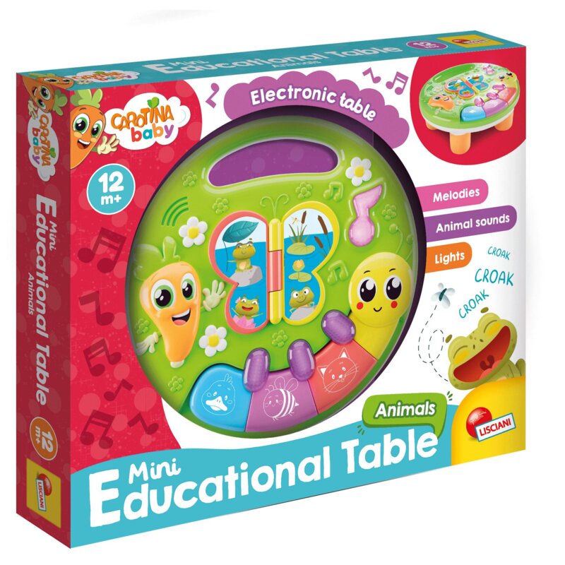 Zabawka edukacyjna LISCIANI Carotina Baby Ministolik Zwierzęta 304-EX109913