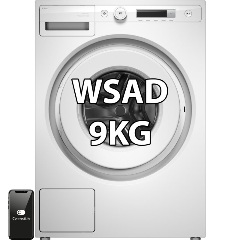 Pralka ASKO Classic W1094W 9kg  1400obr Steel Seal, Quattro Construction, Asystent dozowania, WIFI ConnectLife