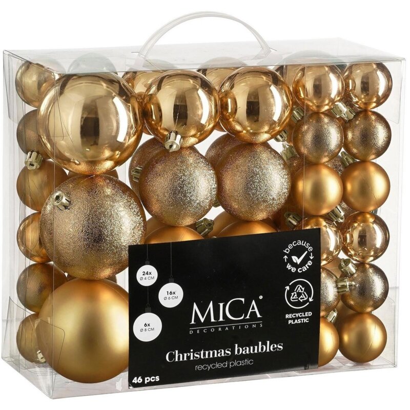 Bombka MICA 8 cm Miedziany (46 sztuk)