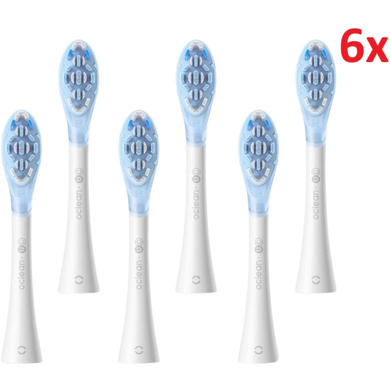 Oryginalna końcówka szczoteczki OCLEAN X Ultra Clean Biały (6 szt.) (Usuwanie płytki nazębnęj)