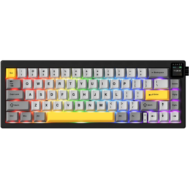 Klawiatura AJAZZ AK650 Wireless Czarno-szaro-żółty