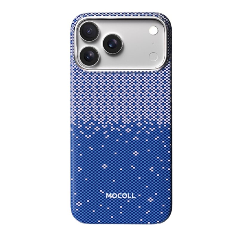 Etui MOCOLL Bulletproof Aramid Picking Blossoms do Apple iPhone 17 Pro Max Niebieski