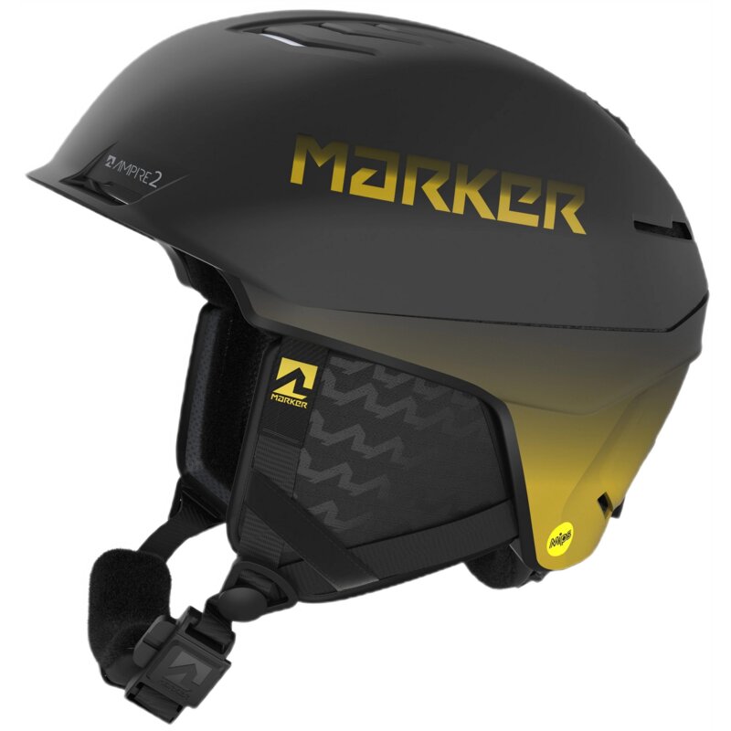 Kask narciarski MARKER Ampire 2 Mips Czarno-żółty 51-55 cm