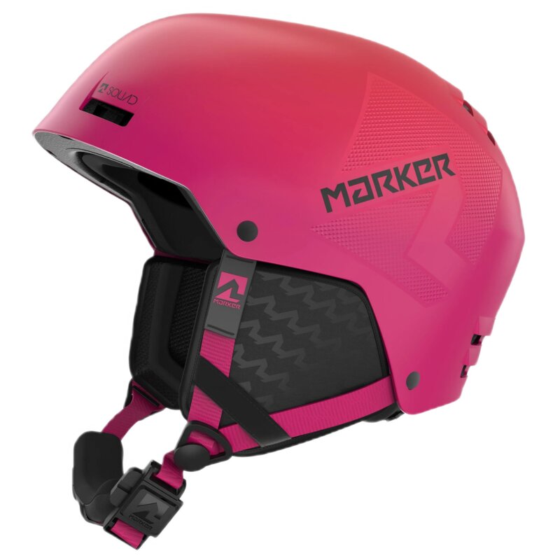 Kask narciarski MARKER Squad Bordowo-pomarańczowy (rozmiar S)